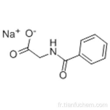 SEL DE SODIUM D&#39;ACIDE HIPPURIQUE CAS 532-94-5